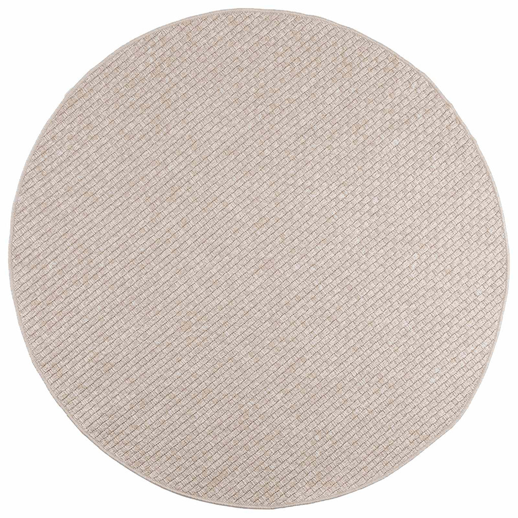 Tappeti per area Rotondo FARO Crema Ø 160 CM Poliestere