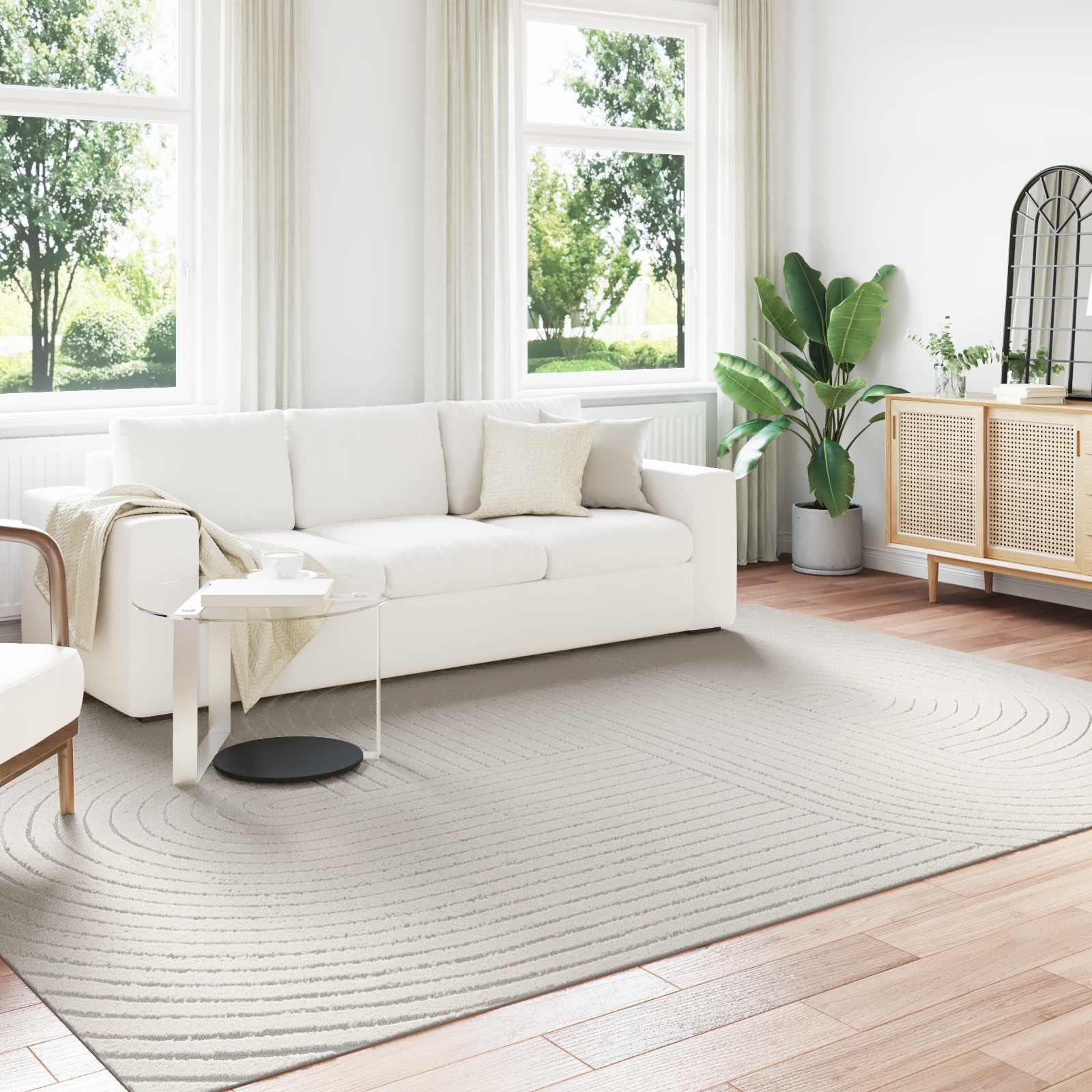 Tappeti per area PALMERAS Crema 340 x 240 cm Poliestere