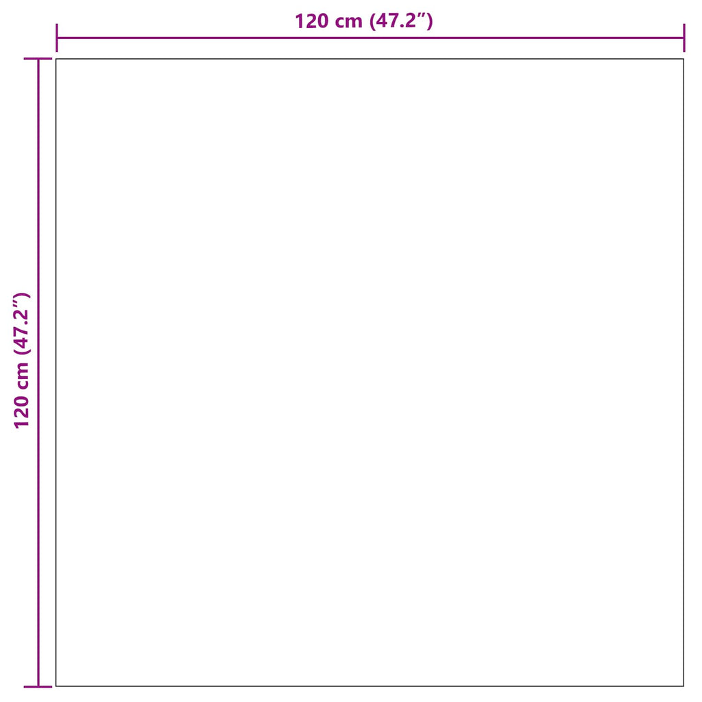Tappeti per area Quadrato PALMERAS Crema 120 x 120 cm