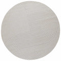 Tappeti per area Rotondo PALMERAS Crema Ø 160 CM Poliestere