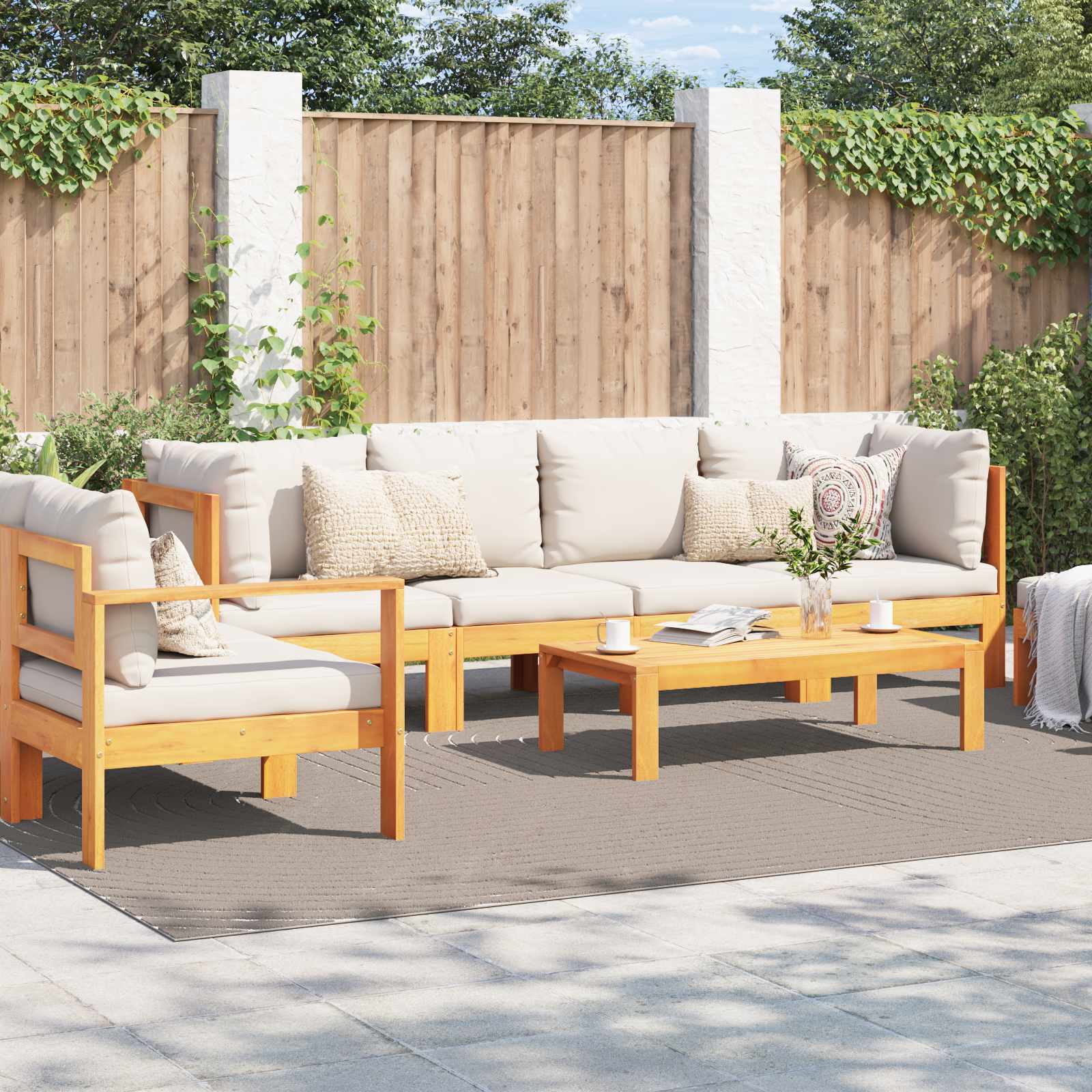 Tappeti per area PALMERAS Beige 280 x 200 cm Poliestere