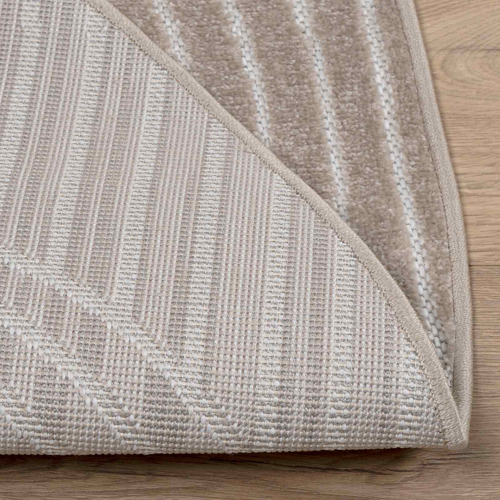 Tappeti per area Rotondo PALMERAS Beige Ø 200 CM Poliestere