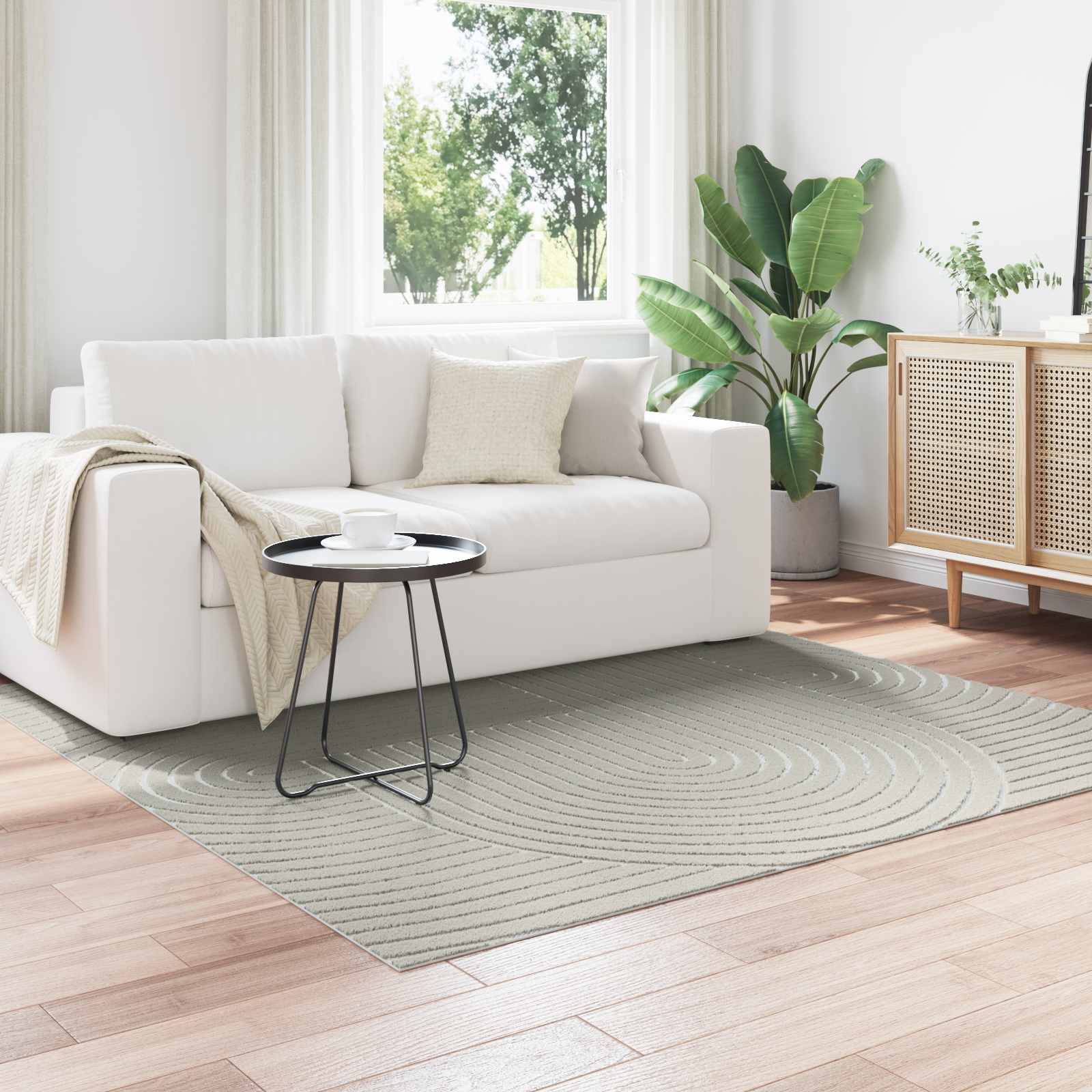 Tappeti per area Quadrato PALMERAS Verde 200 x 200 cm