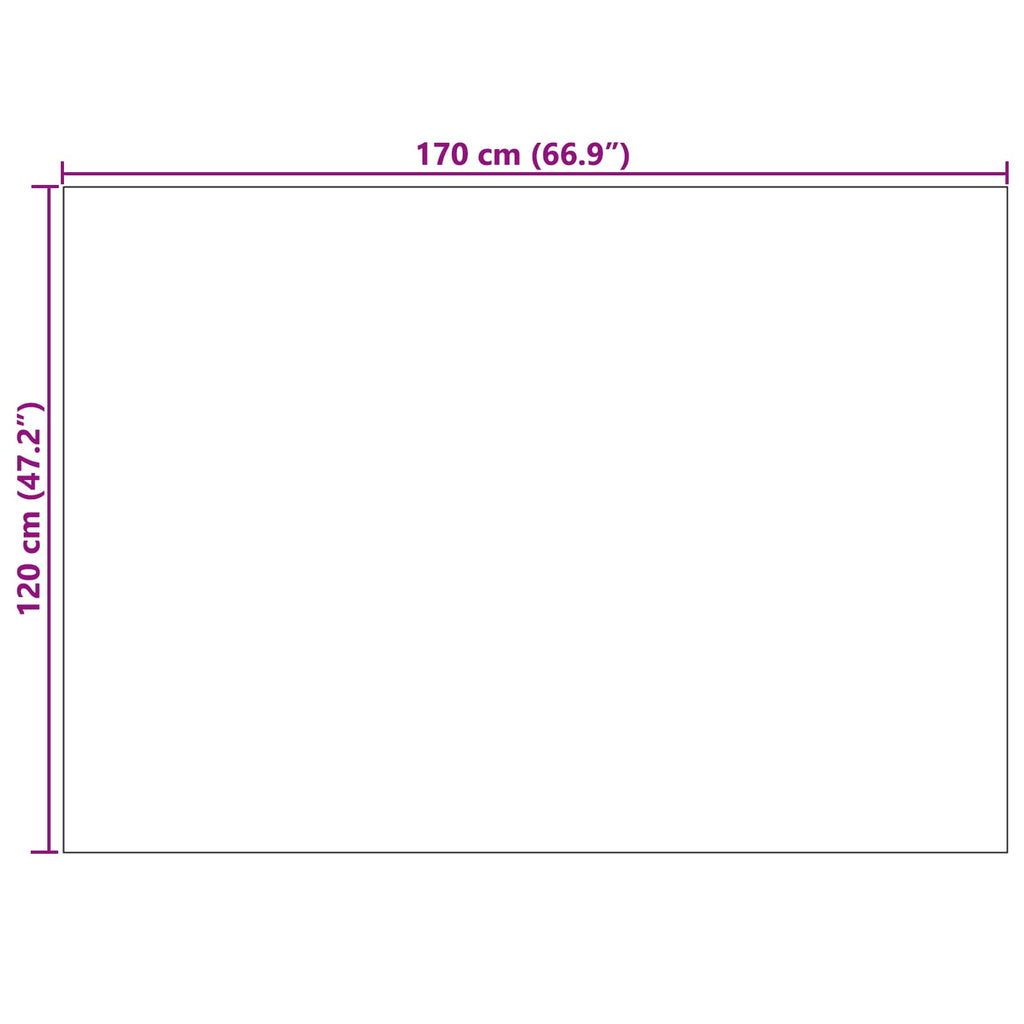 Tappeti per area PALMERAS Antracite 170 x 120 cm Poliestere