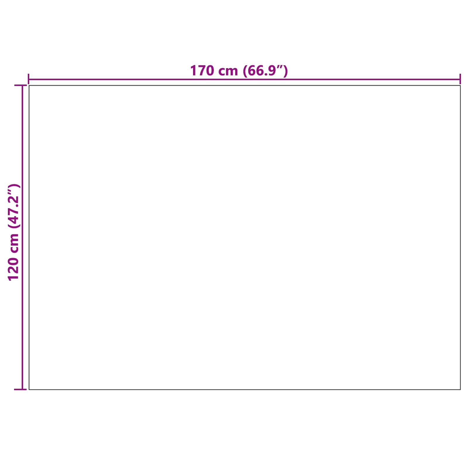Tappeti per area PALMERAS Antracite 170 x 120 cm Poliestere