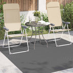 Tappeti per area PALMERAS Antracite 200 x 200 cm Poliestere