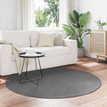 Tappeti per area Rotondo PALMERAS Antracite Ø 160 CM Poliestere