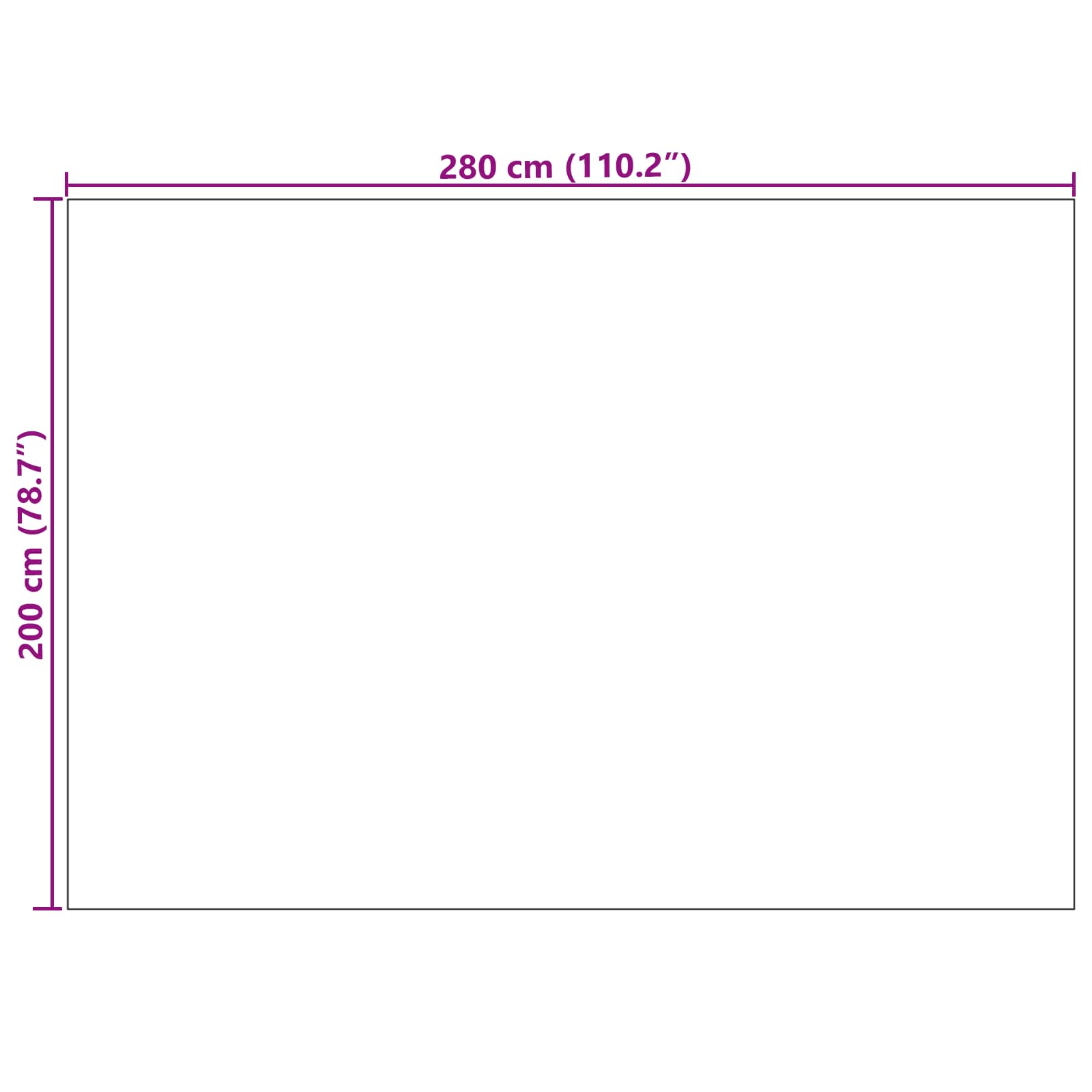 Tappeti per area PALMERAS Crema 280 x 200 cm Poliestere