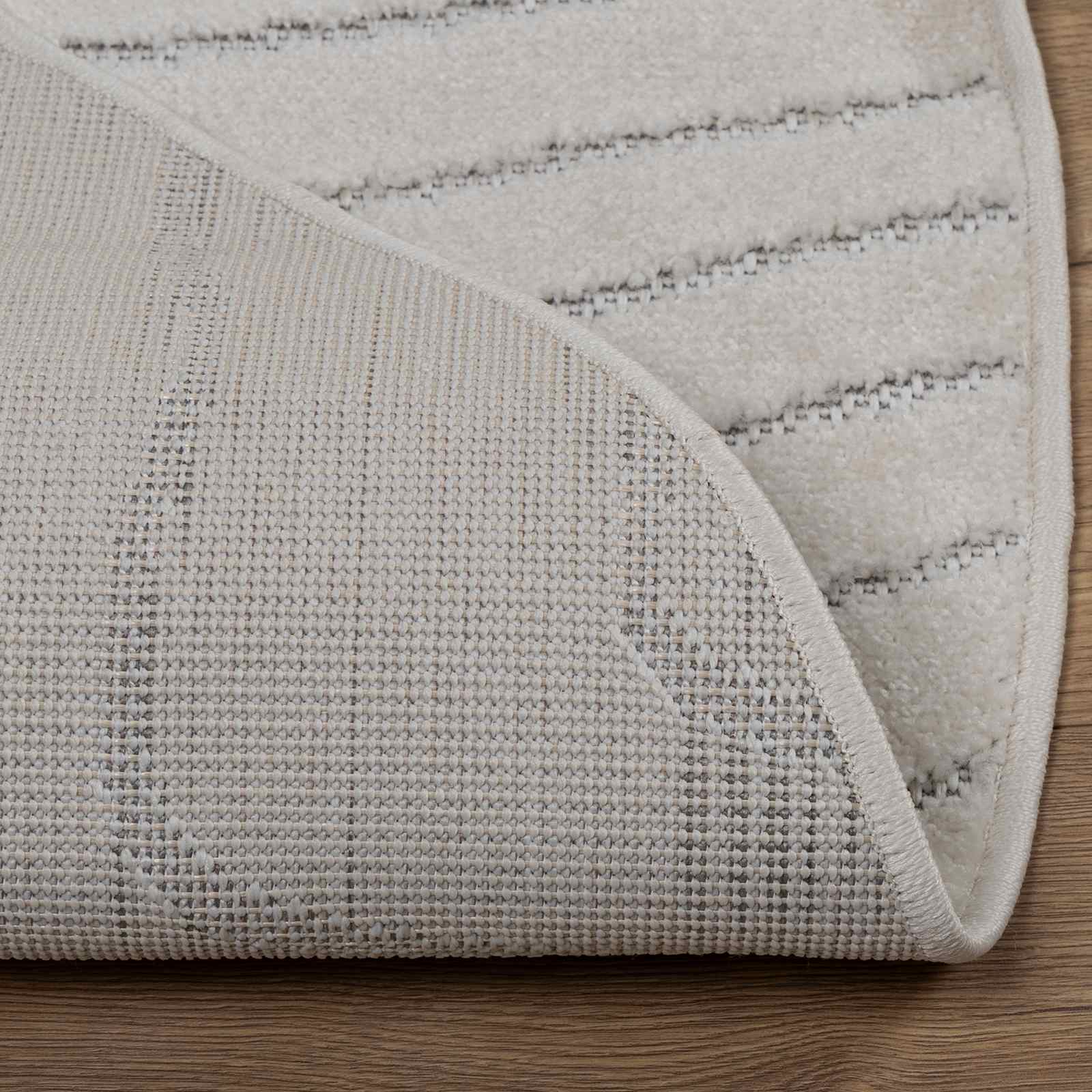 Tappeti per area Rotondo PALMERAS Crema Ø 120 CM Poliestere