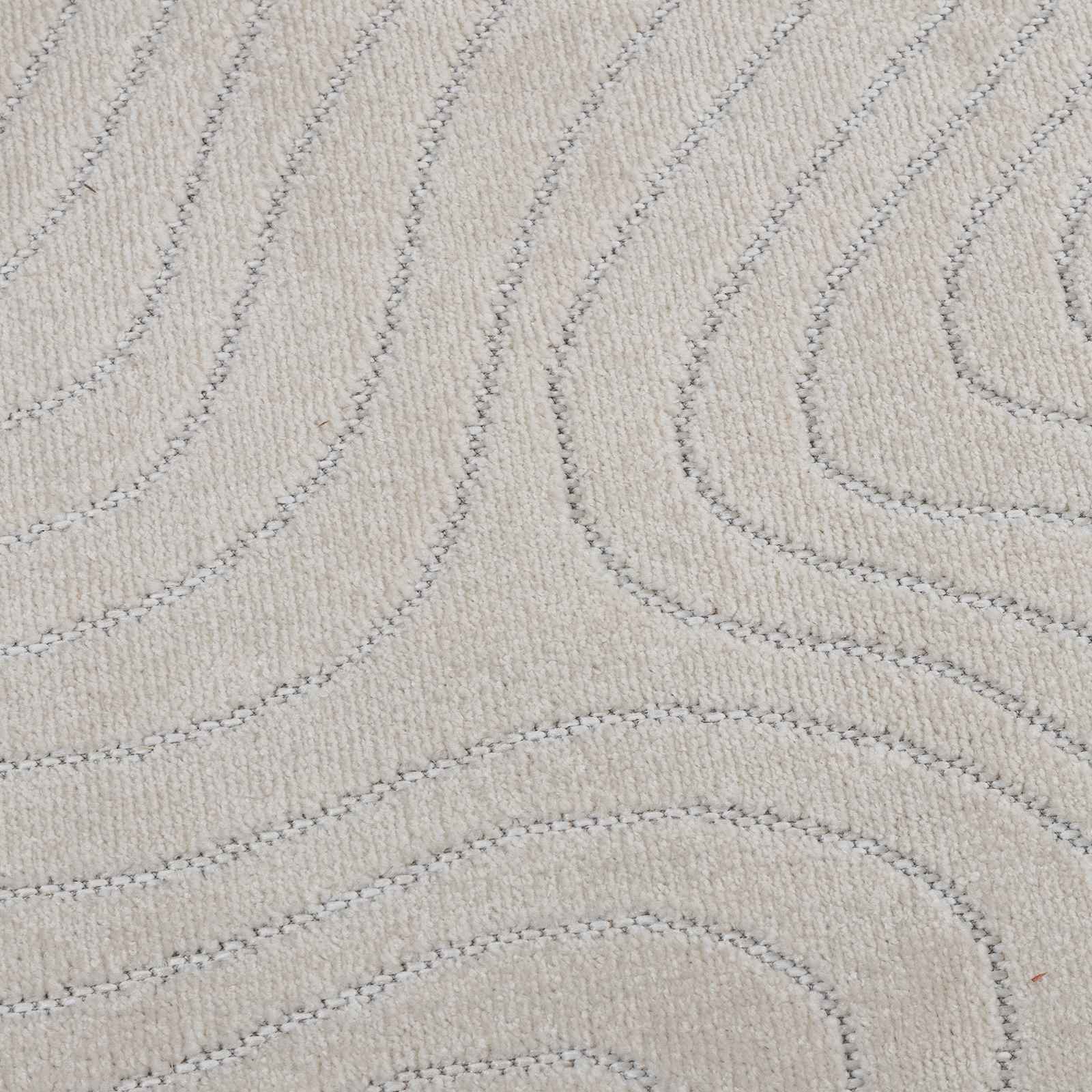 Tappeti per area Rotondo PALMERAS Crema Ø 160 CM Poliestere