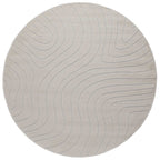Tappeti per area Rotondo PALMERAS Crema Ø 200 CM Poliestere