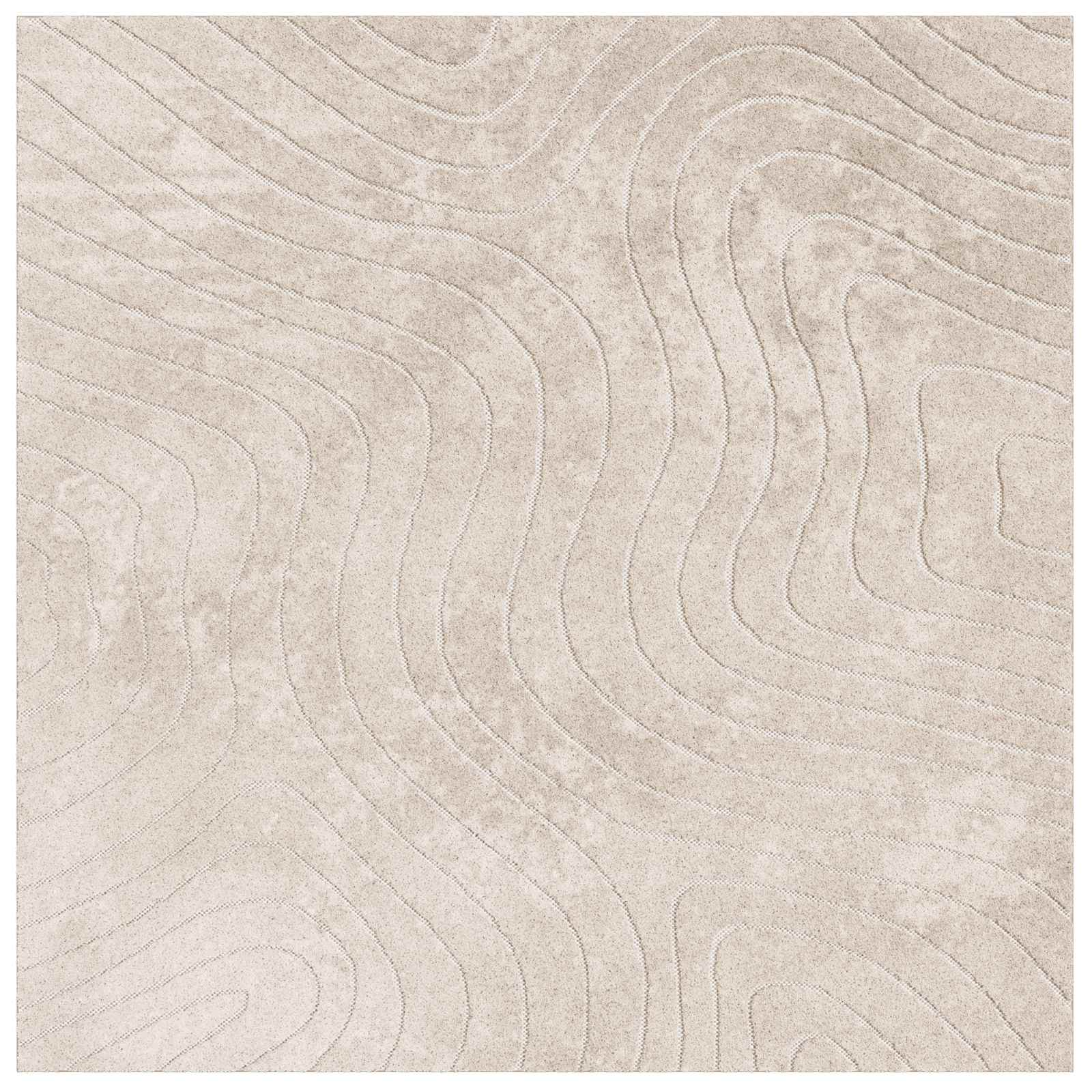 Tappeti per area Quadrato PALMERAS Beige 120 x 120 cm