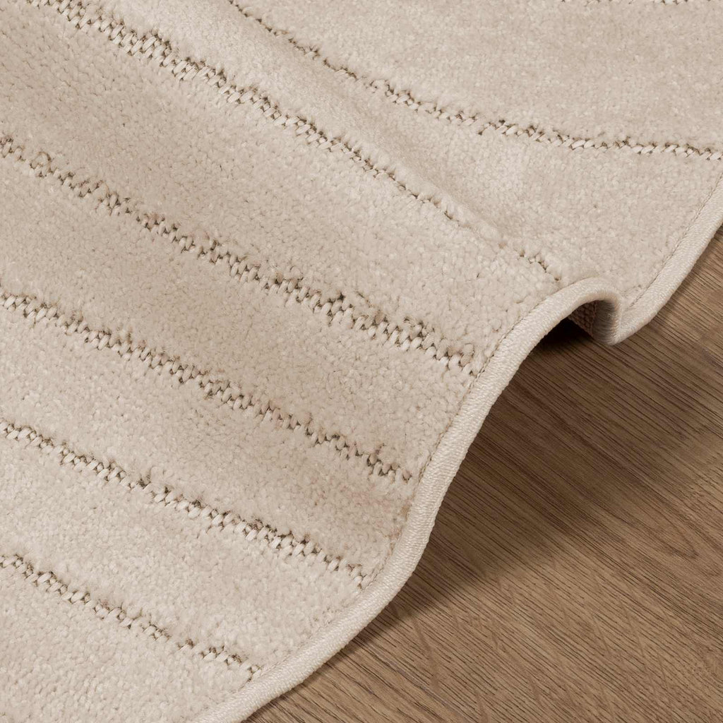 Tappeti per area Rotondo PALMERAS Beige Ø 120 CM Poliestere