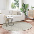 Tappeti per area Rotondo PALMERAS Verde Ø 160 CM Poliestere