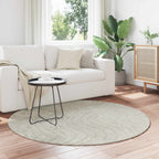 Tappeti per area Rotondo PALMERAS Verde Ø 200 CM Poliestere