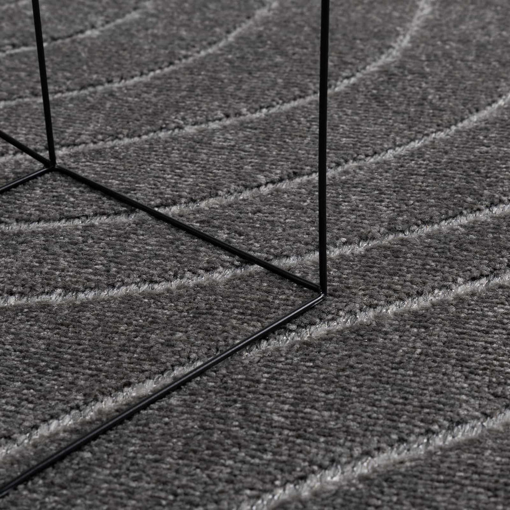 Tappeti per area PALMERAS Antracite 120 x 120 cm Poliestere