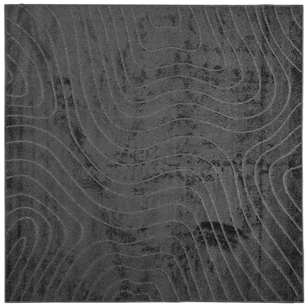 Tappeti per area PALMERAS Antracite 120 x 120 cm Poliestere