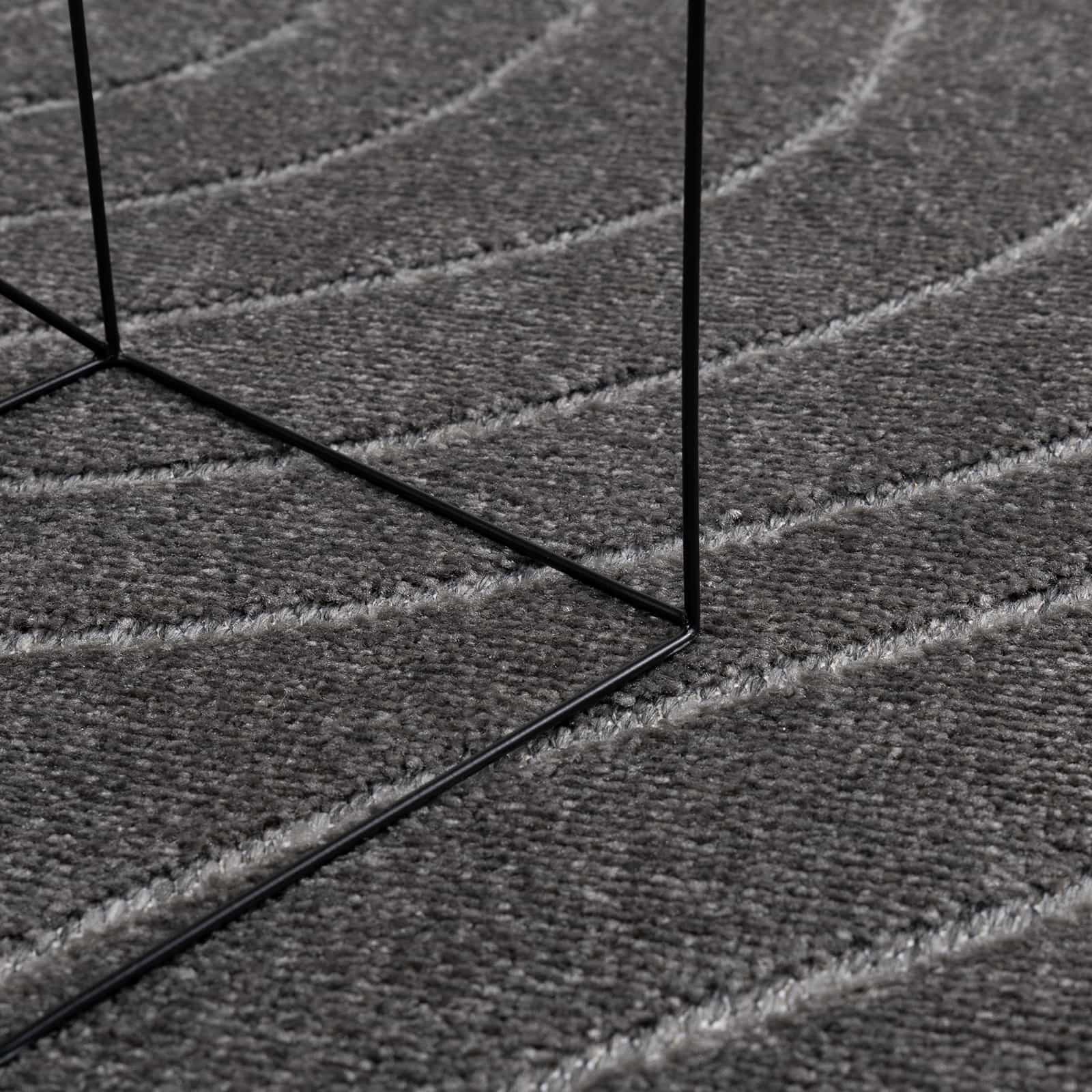 Tappeti per area PALMERAS Antracite 240 x 240 cm Poliestere