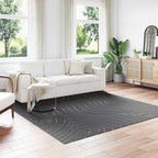 Tappeti per area PALMERAS Antracite 240 x 240 cm Poliestere
