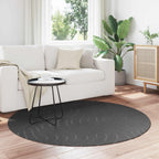 Tappeti per area Rotondo PALMERAS Antracite Ø 200 CM Poliestere