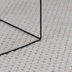 Tappeti per area Rettangolare LUGO Crema 150 x 80 cm Poliestere