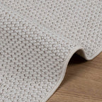 Tappeti per area Rettangolare LUGO Crema 200 x 80 cm Poliestere