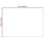 Tappeti per area Rettangolare LUGO Crema 170 x 120 cm