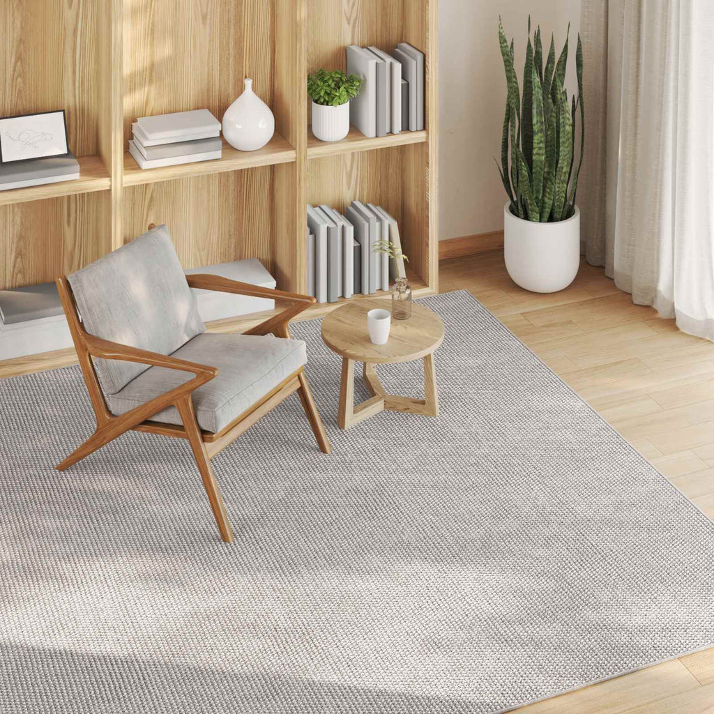 Tappeti per area Quadrato LUGO Crema 200 x 200 cm Poliestere
