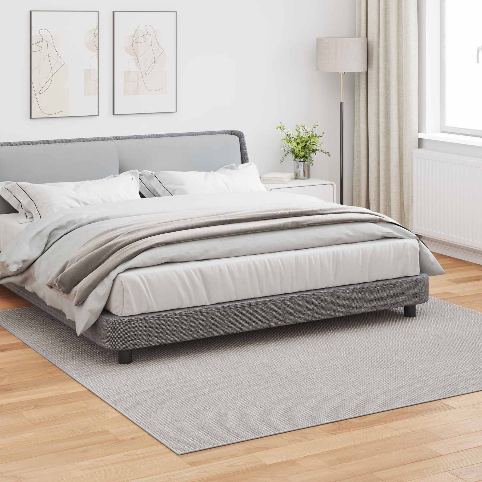Tappeti per area Quadrato LUGO Crema 240 x 240 cm Poliestere