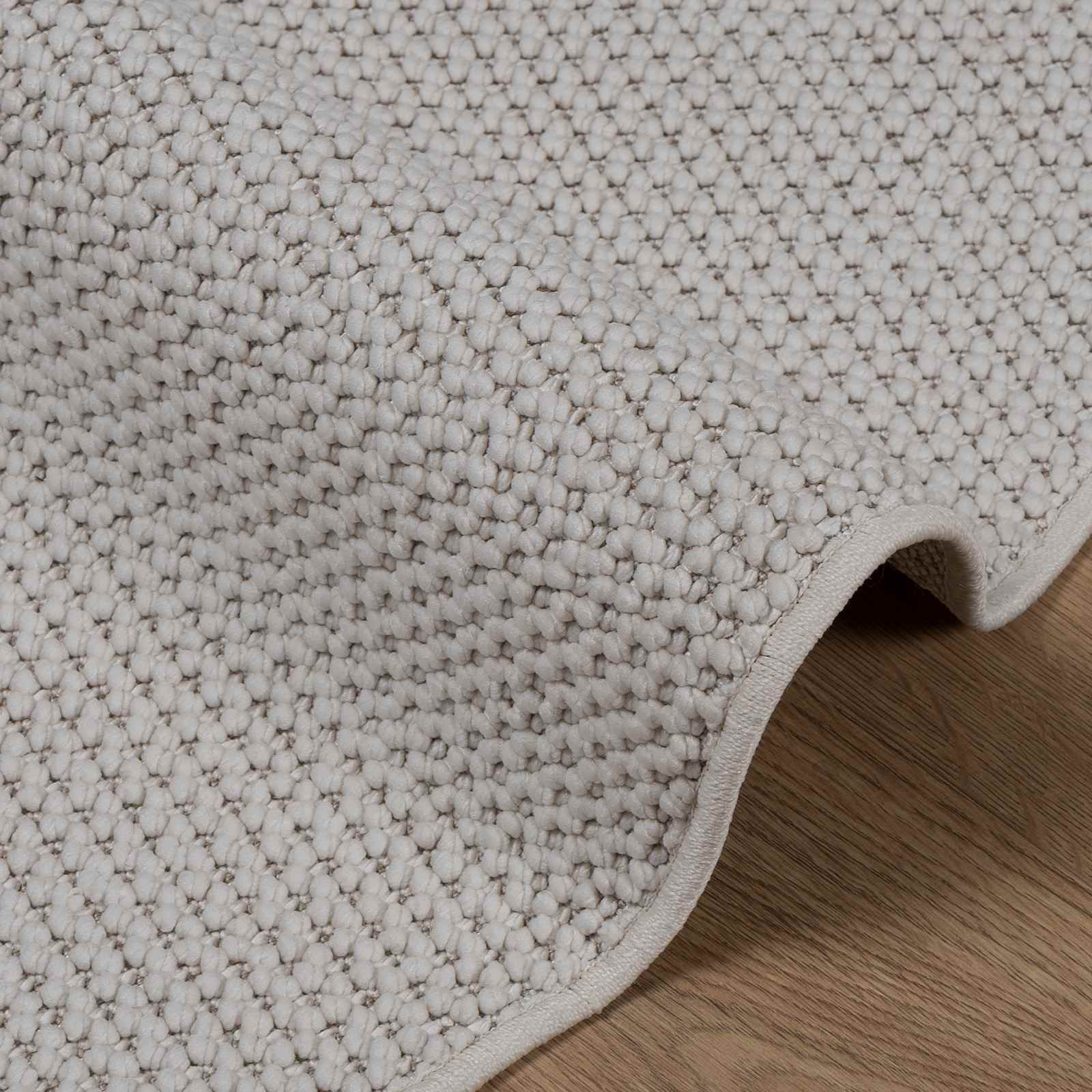 Tappeti per area Rotondo LUGO Crema Ø 200 CM Poliestere