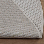 Tappeti per area Rotondo LUGO Crema Ø 200 CM Poliestere