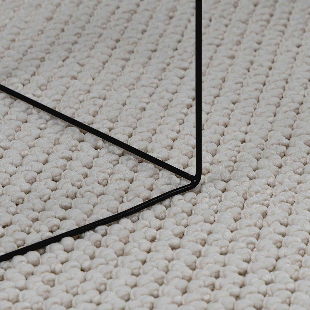 Tappeti per area Rotondo LUGO Crema Ø 200 CM Poliestere
