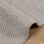 Tappeti per area LUGO Crema e Taupe 200 x 140 cm Poliestere