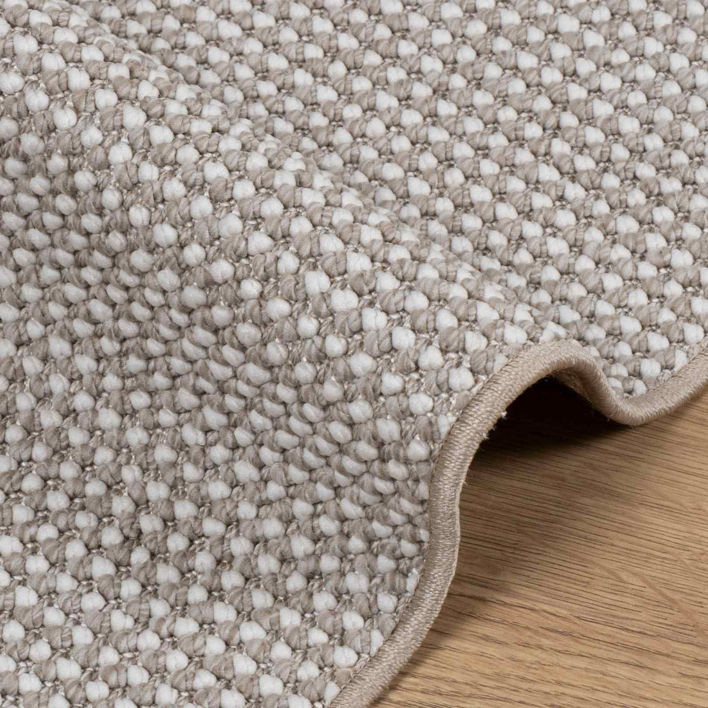 Tappeti per area LUGO Crema e Taupe 120 x 120 cm Poliestere
