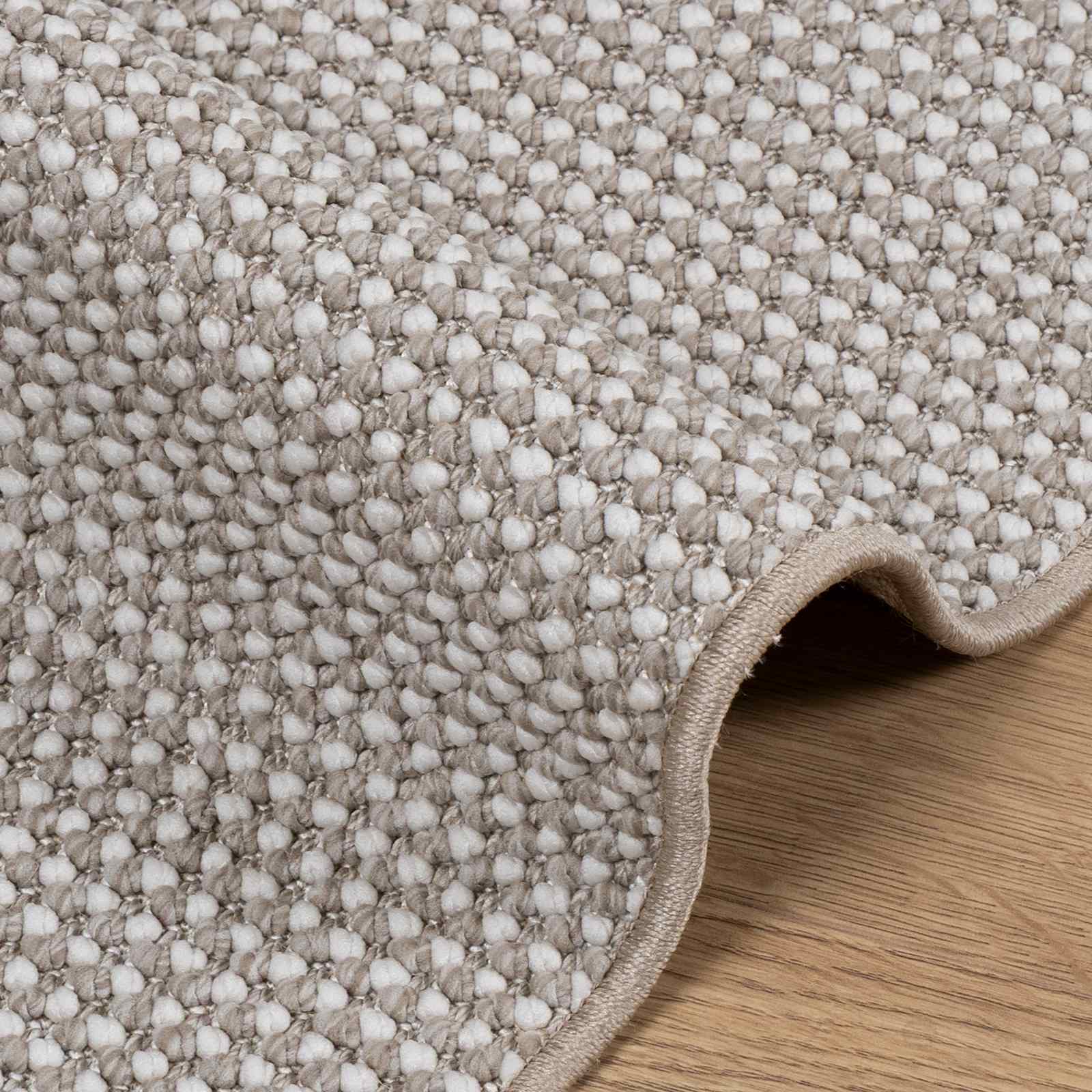 Tappeti per area LUGO Crema e Taupe 200 x 200 cm Poliestere