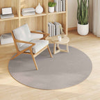 Tappeti per area Rotondo LUGO Crema e Taupe Ø 120 CM Poliestere