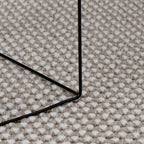 Tappeti per area Rotondo LUGO Crema e Taupe Ø 160 CM Poliestere