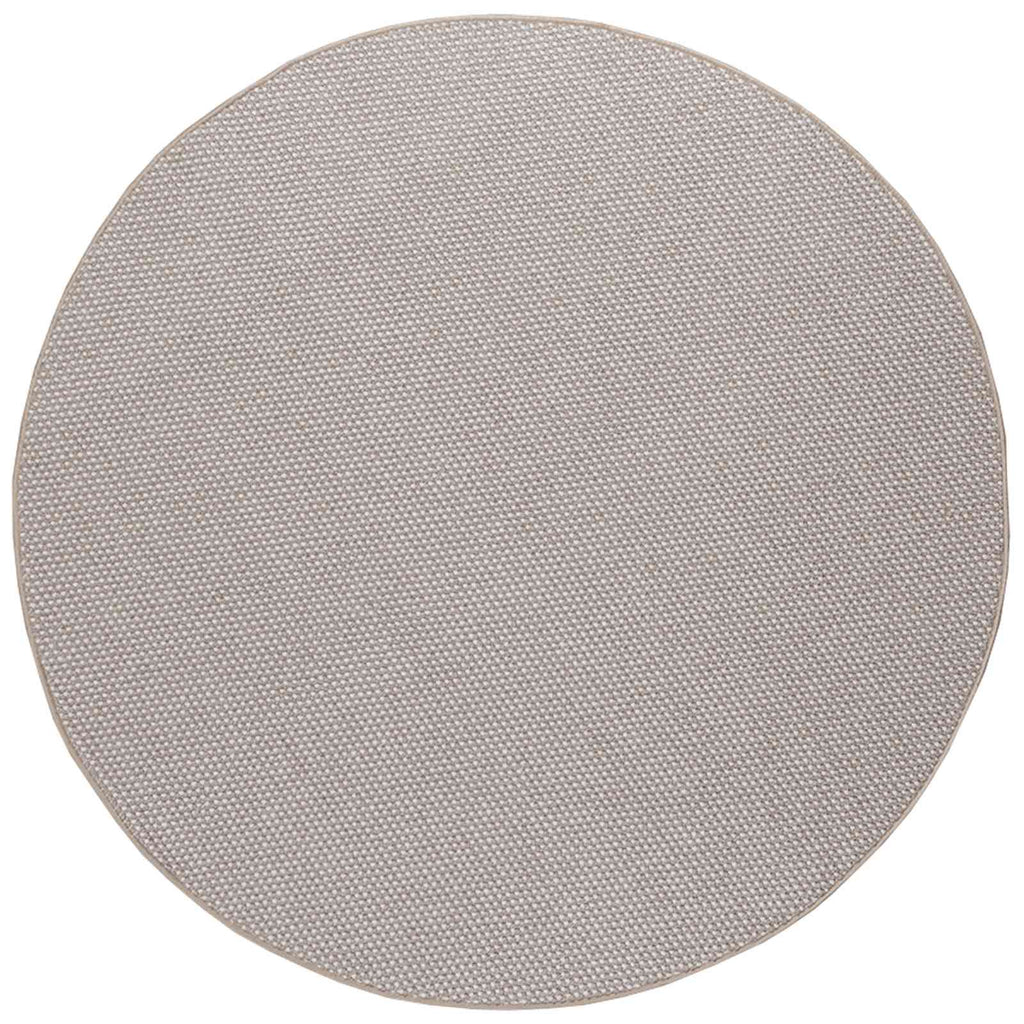 Tappeti per area Rotondo LUGO Crema e Taupe Ø 160 CM Poliestere