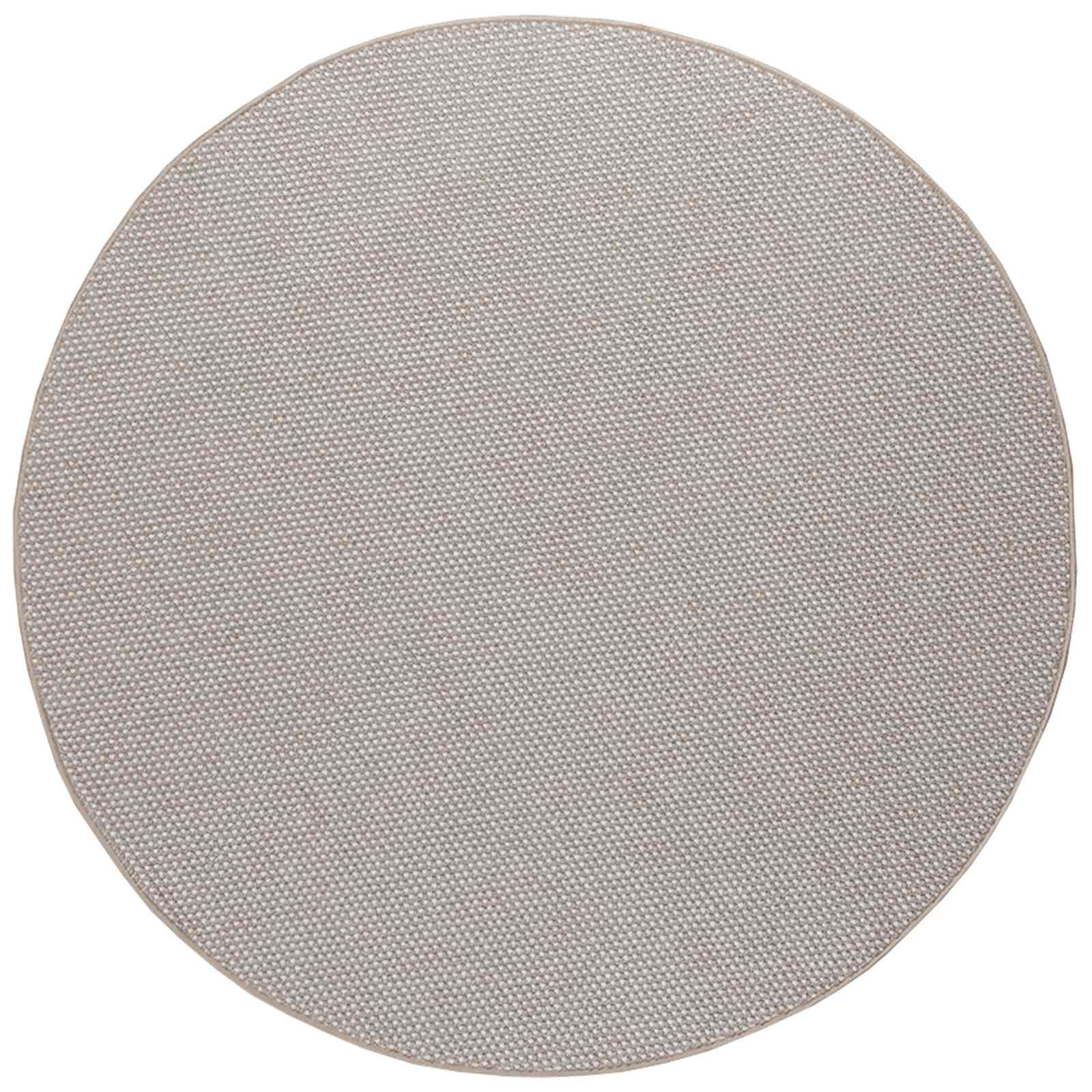 Tappeti per area Rotondo LUGO Crema e Taupe Ø 160 CM Poliestere