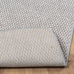 Tappeti per area LUGO Crema e Grigio 80 x 150 cm Poliestere