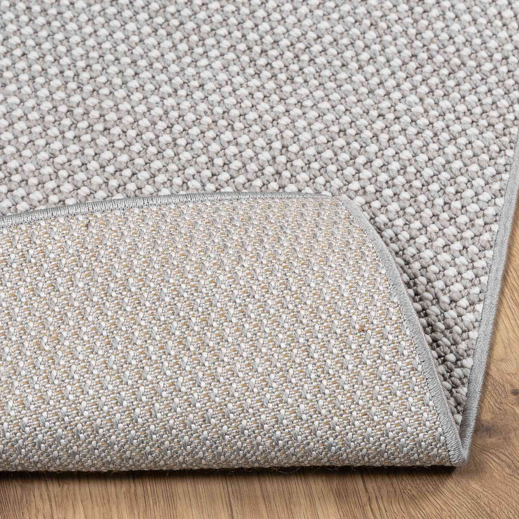 Tappeti per area LUGO Crema e Grigio 120 x 120 cm Poliestere