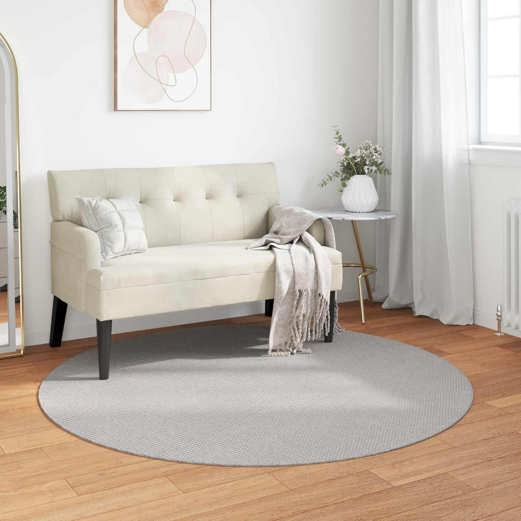 Tappeti per area Rotondo LUGO Crema e Grigio Ø 160 CM