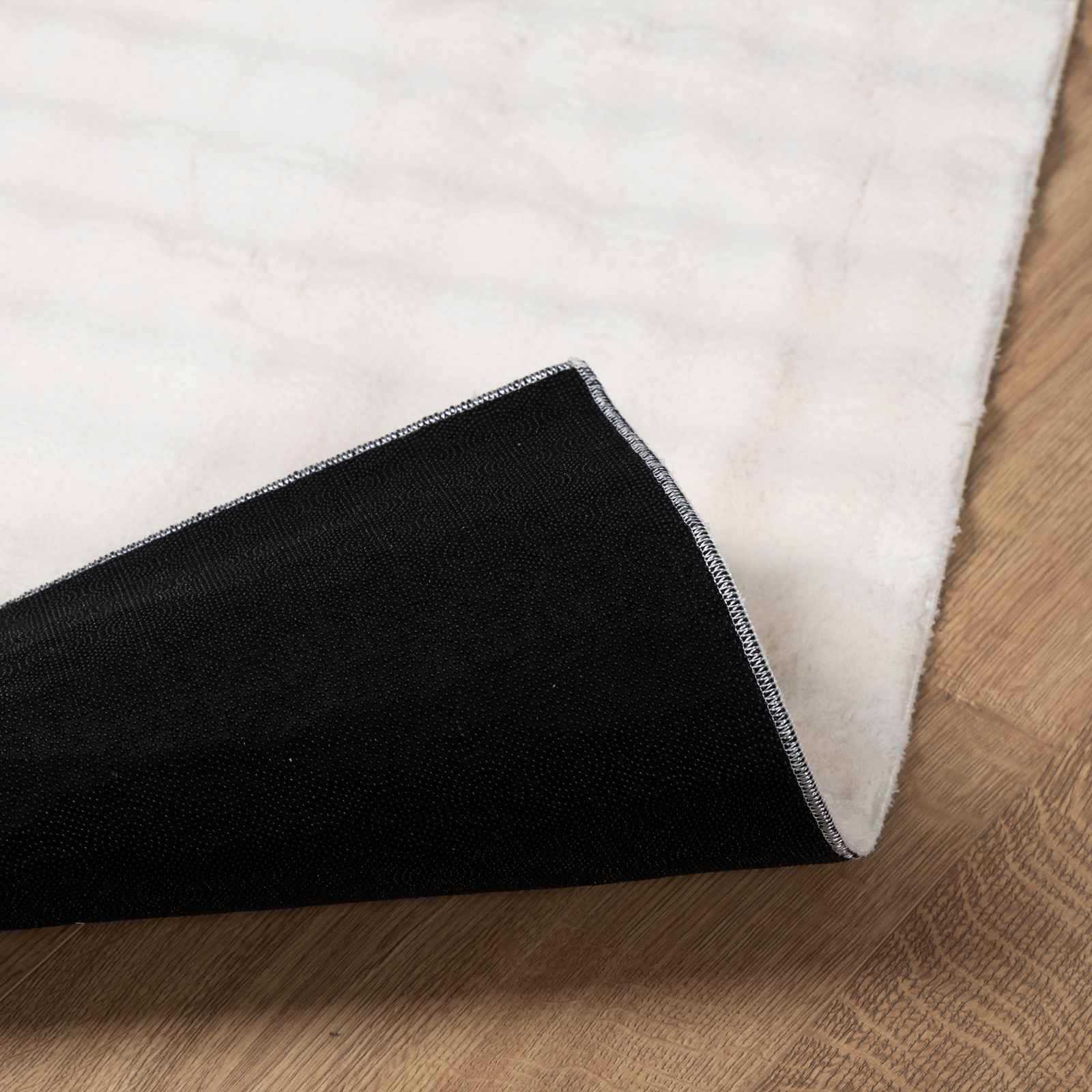 Tappeti per area Quadrato SIROLO Crema 120 x 120 cm Poliestere