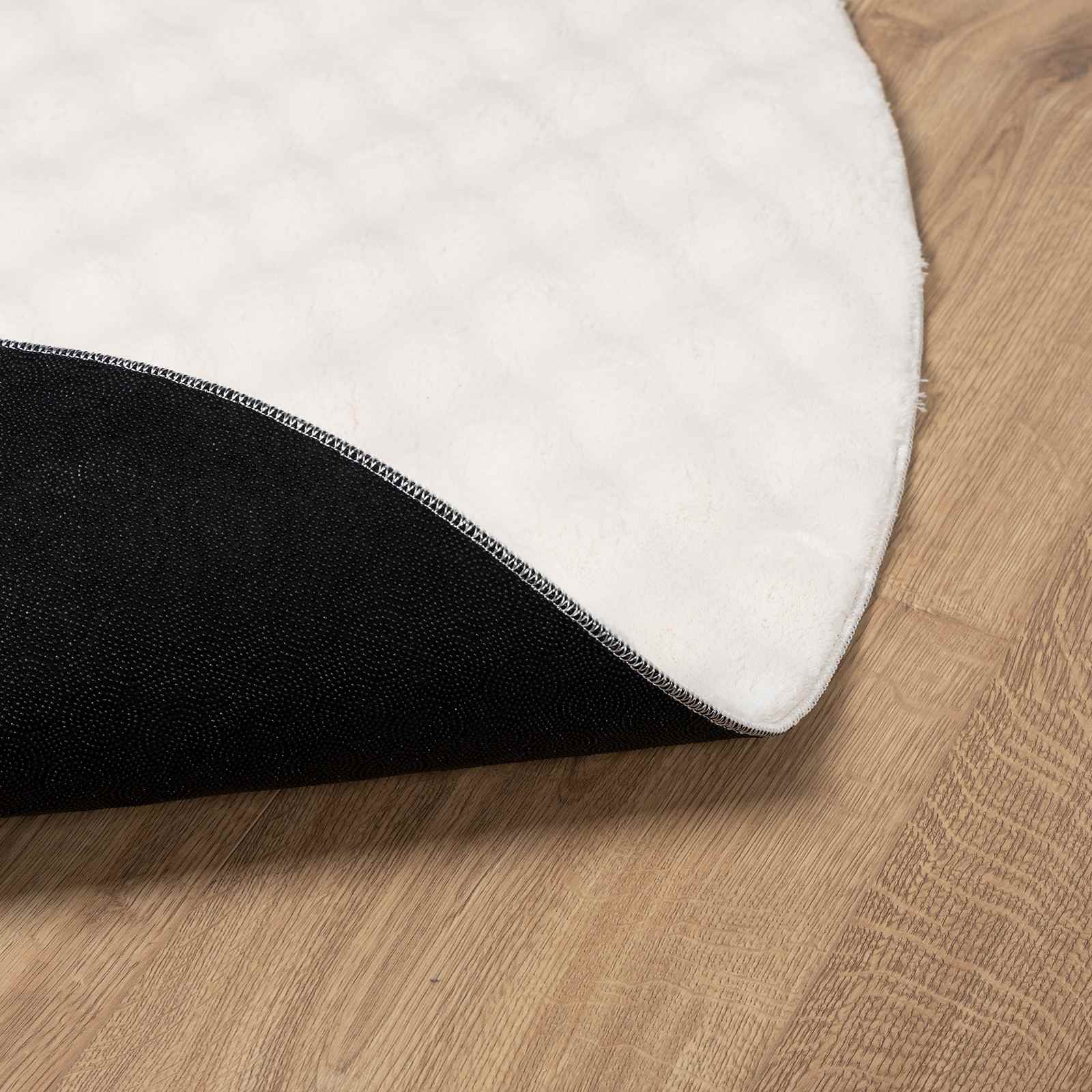 Tappeti per area Rotondo SIROLO Crema Ø 120 CM Poliestere