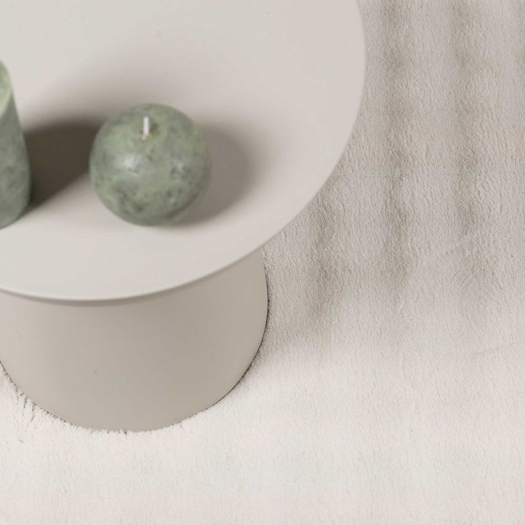 Tappeti per area Rotondo SIROLO Crema Ø 200 CM Poliestere