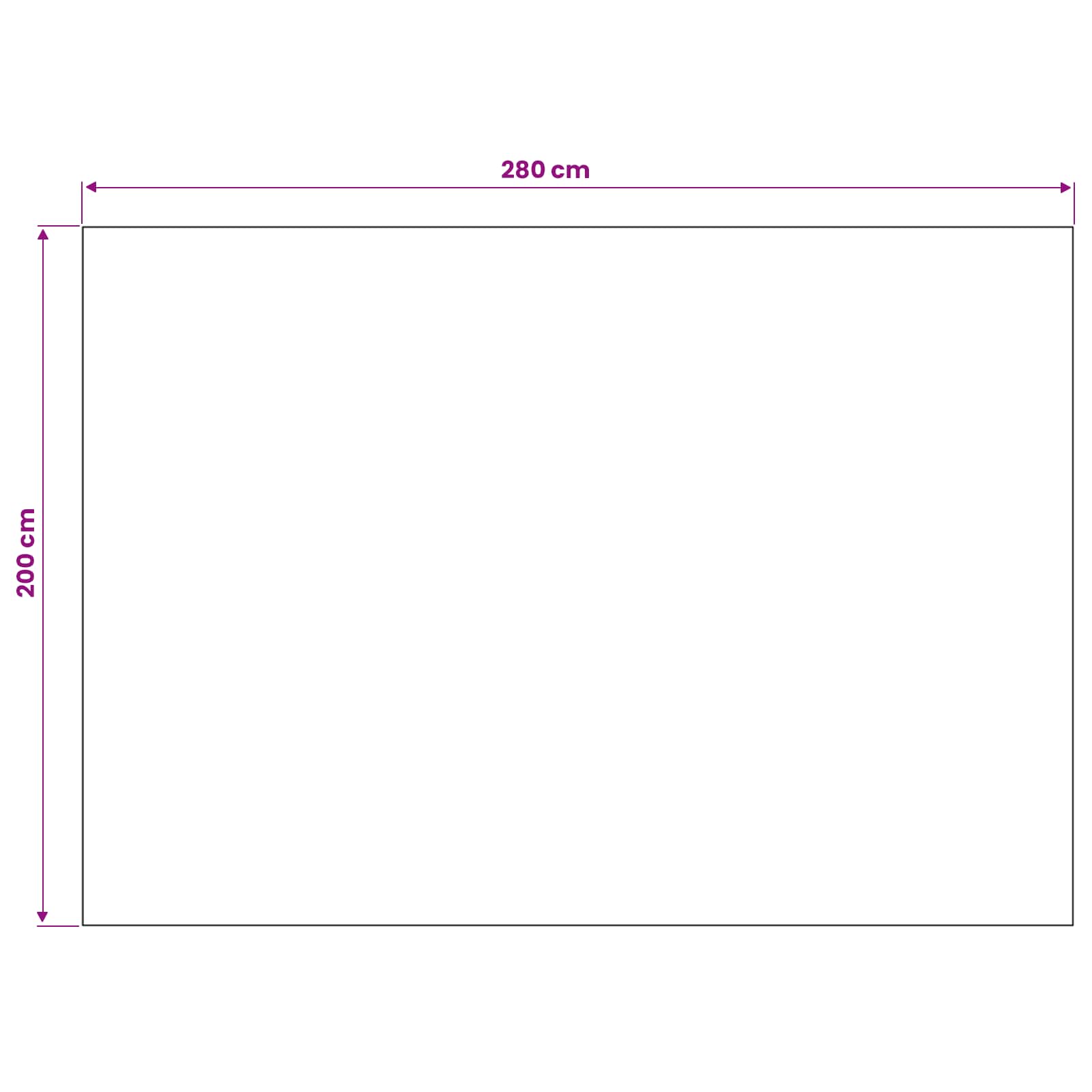 Tappeti per area SIROLO Beige 280 x 200 cm Poliestere