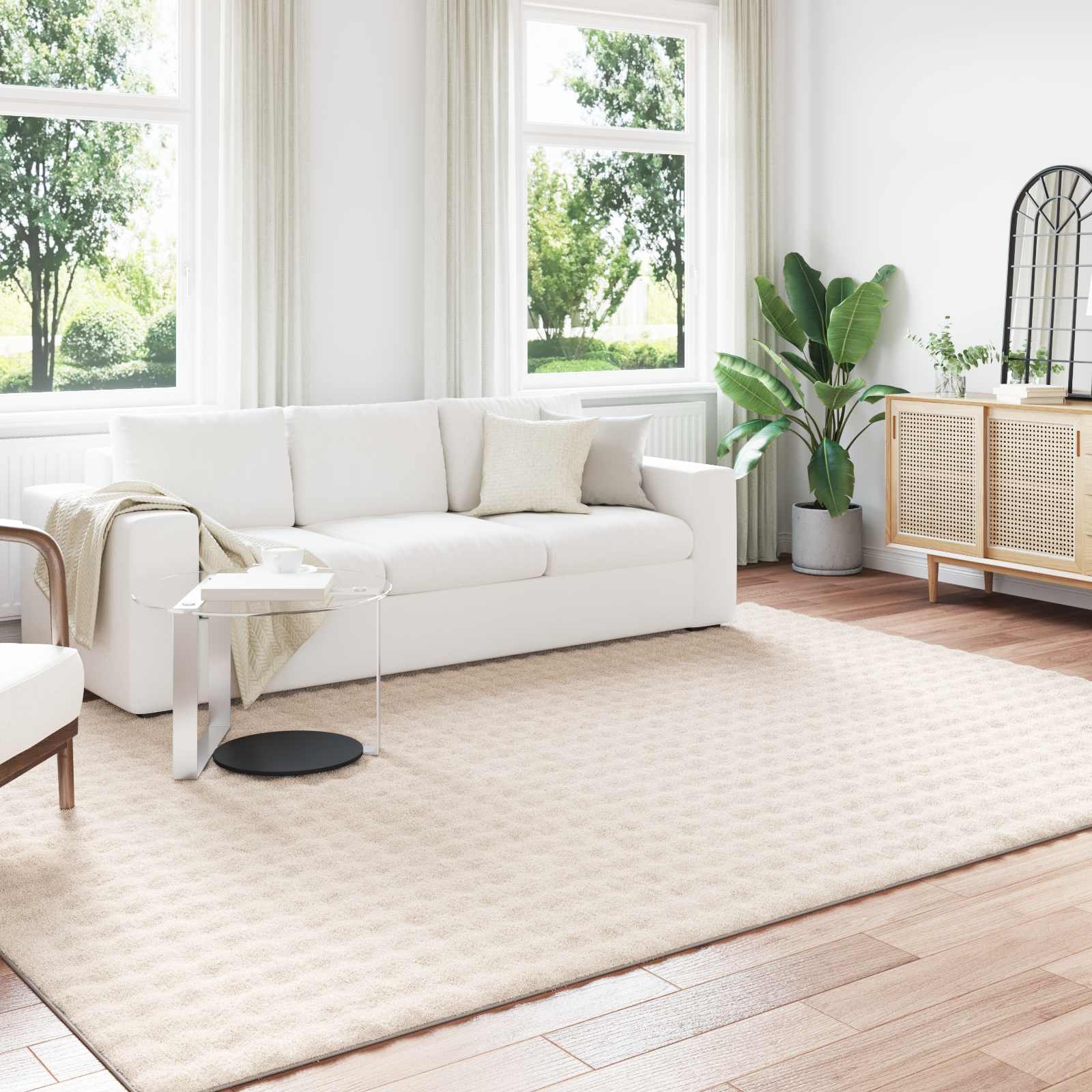 Tappeti per area SIROLO Beige 340 x 240 cm Poliestere