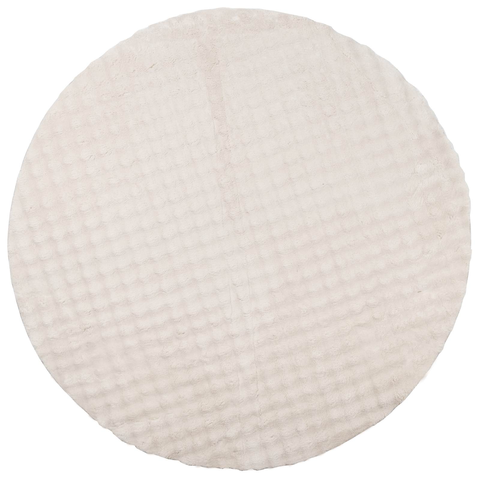 Tappeti per area Rotondo SIROLO Beige Ø 120 CM Poliestere