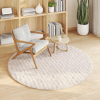 Tappeti per area Rotondo SIROLO Beige Ø 160 CM Poliestere