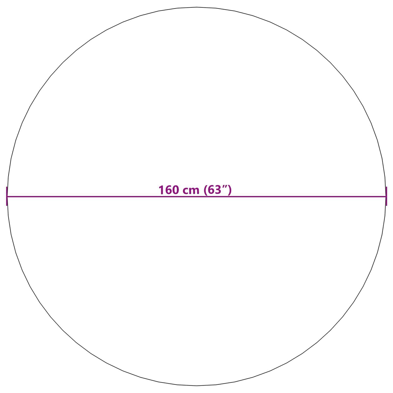 Tappeti per area Rotondo SIROLO Beige Ø 160 CM Poliestere